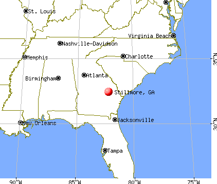 Stillmore, Georgia map