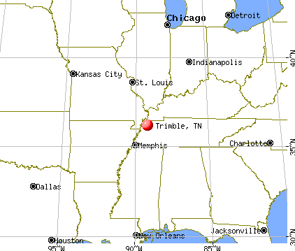Trimble, Tennessee map