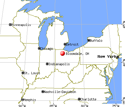 Bloomdale, Ohio map