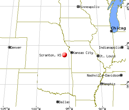 Scranton, Kansas map