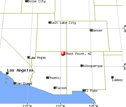 Rock Point, Arizona map