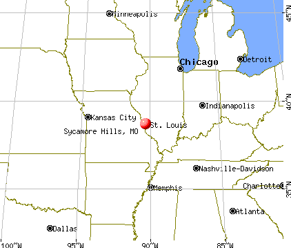 Sycamore Hills, Missouri map