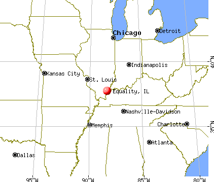 Equality, Illinois map