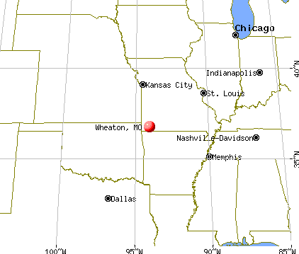 Wheaton, Missouri map