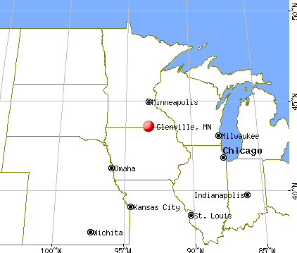 Glenville, Minnesota map