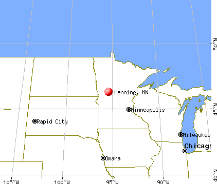 Henning, Minnesota map