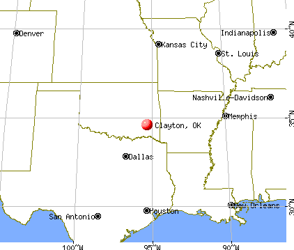 Clayton, Oklahoma map