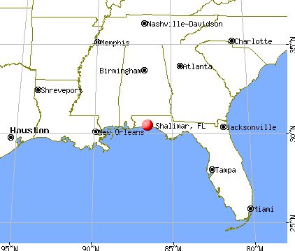 Shalimar, Florida map