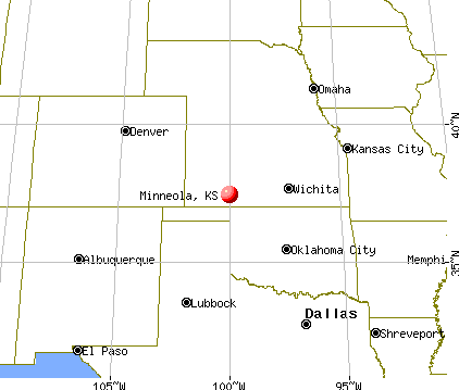 Minneola, Kansas map