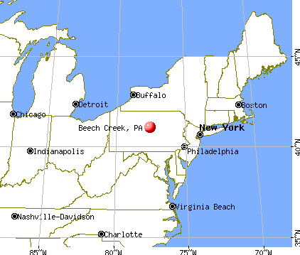 Beech Creek, Pennsylvania map