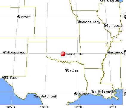 Wayne, Oklahoma map