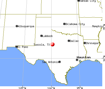 Tuscola, Texas map