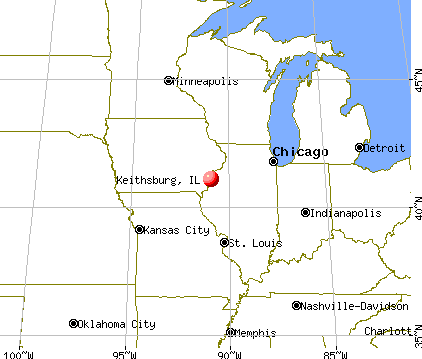 Keithsburg, Illinois map