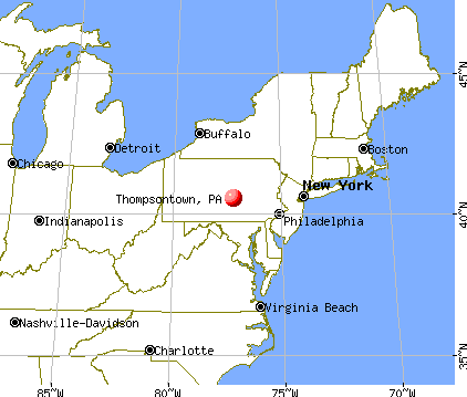 Thompsontown, Pennsylvania map