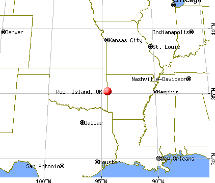 Rock Island, Oklahoma map