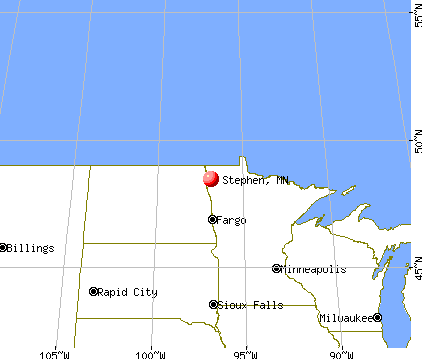 Stephen, Minnesota map