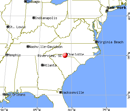 Riverview, South Carolina map