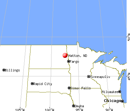 Hatton, North Dakota map