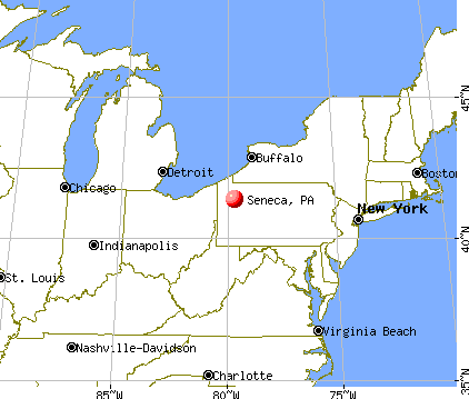 Seneca, Pennsylvania map