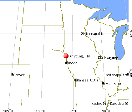 Whiting, Iowa map