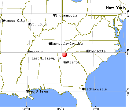 East Ellijay, Georgia map