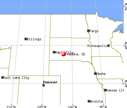 Kadoka, South Dakota map