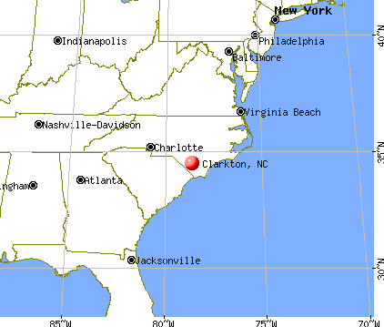 Clarkton, North Carolina map