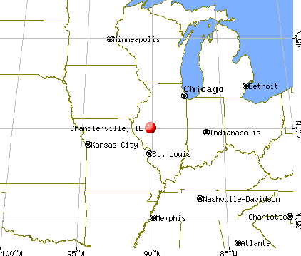 Chandlerville, Illinois map