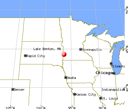 Lake Benton, Minnesota map