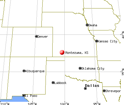 Montezuma, Kansas map