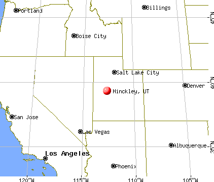 Hinckley, Utah map