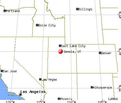 Genola, Utah map