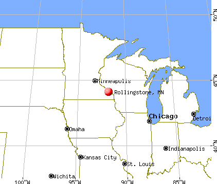 Rollingstone, Minnesota map