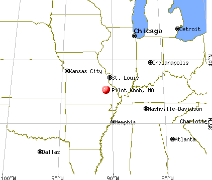 Pilot Knob, Missouri map