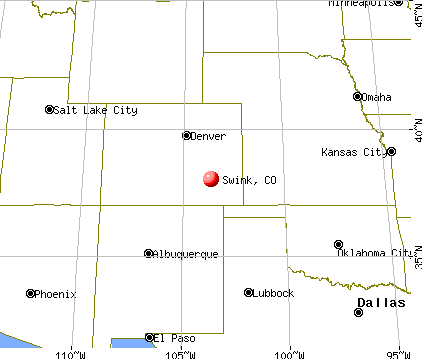 Swink, Colorado map