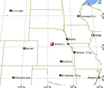 Axtell, Nebraska map