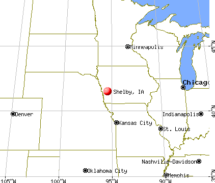 Shelby, Iowa map