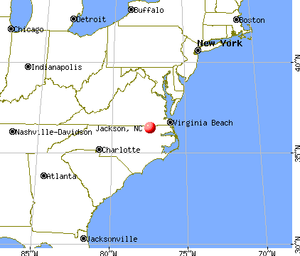 Jackson, North Carolina map