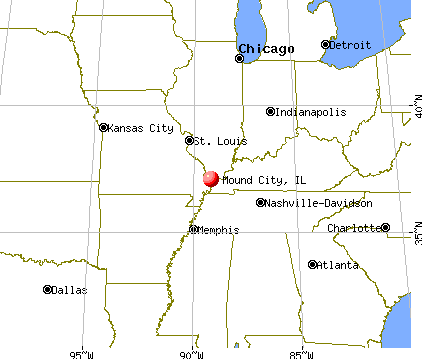 Mound City, Illinois map