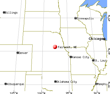 Fairmont, Nebraska map
