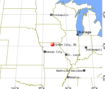 Green City, Missouri map