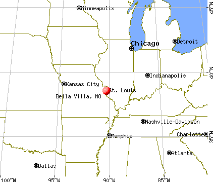 Bella Villa, Missouri map