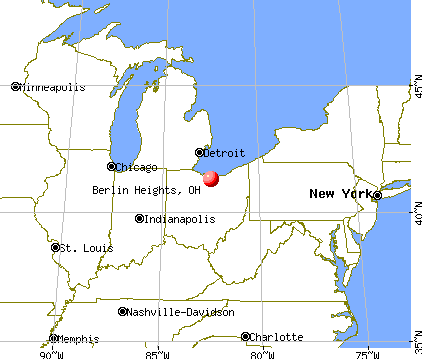 Berlin Heights, Ohio map