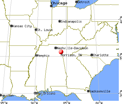 Morrison, Tennessee map