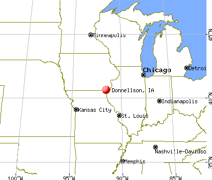 Donnellson, Iowa map