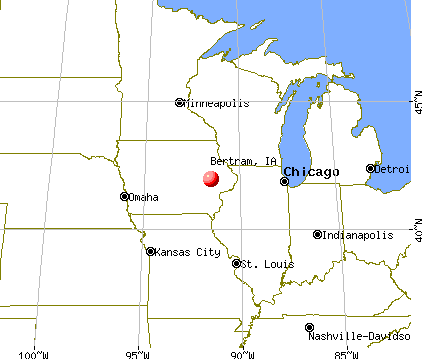 Bertram, Iowa map