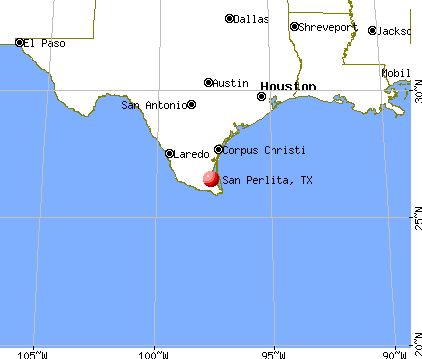 San Perlita, Texas map