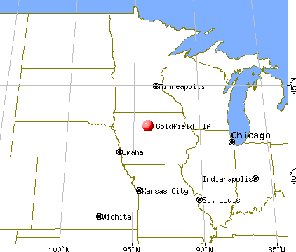Goldfield, Iowa map