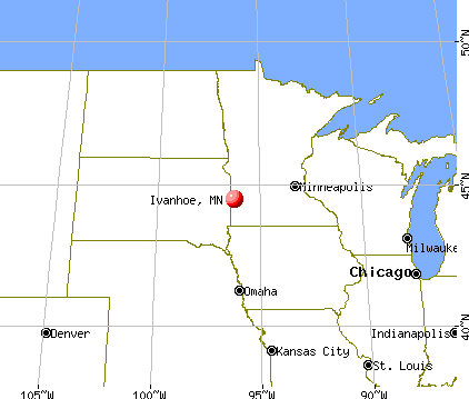 Ivanhoe, Minnesota map