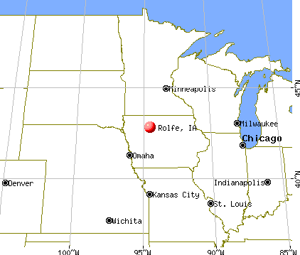 Rolfe, Iowa map